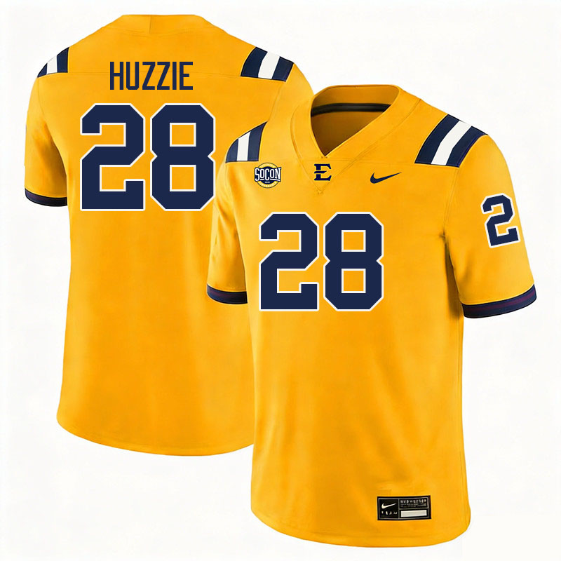 East Tennessee State Buccaneers #28 Alijah Huzzie College Football Jerseys,Uniforms-Gold